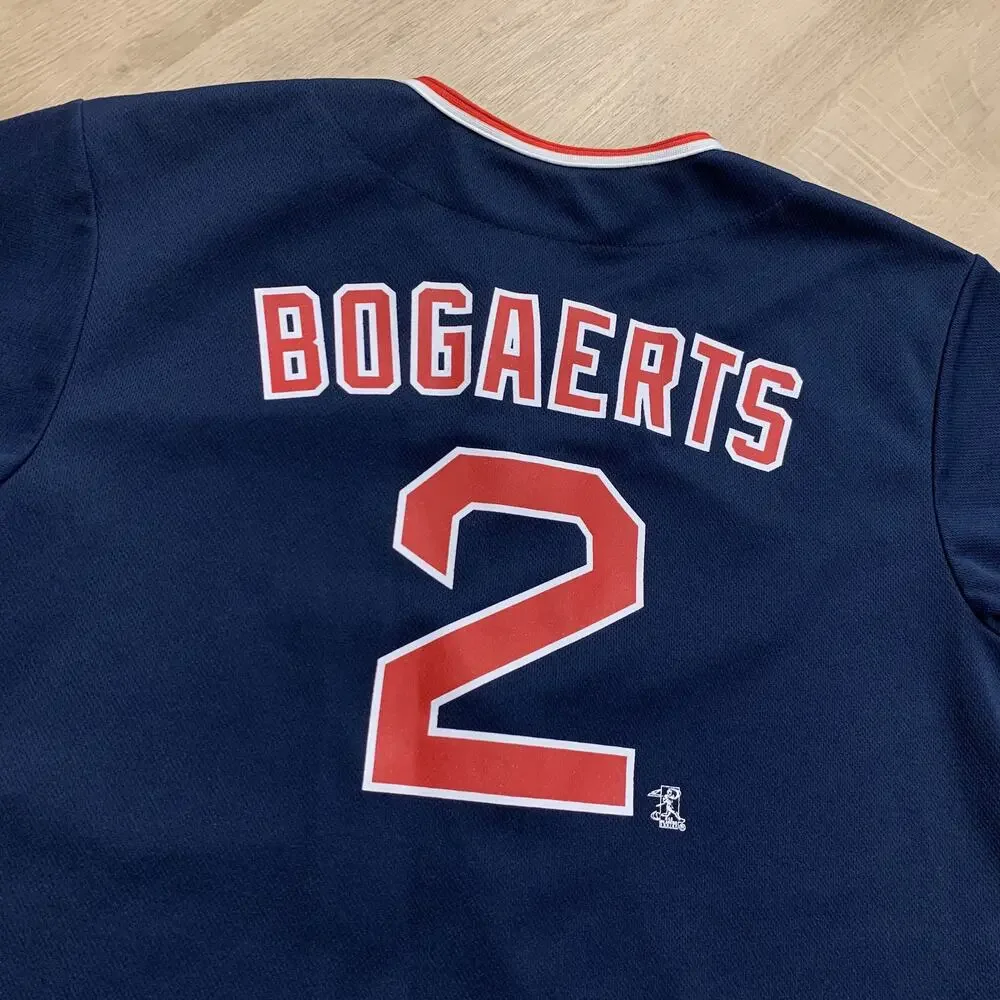 MLB Genuine Boston Red Sox Xander Bogaerts #2 Youth Boys XL 16/18 Jersey Navy